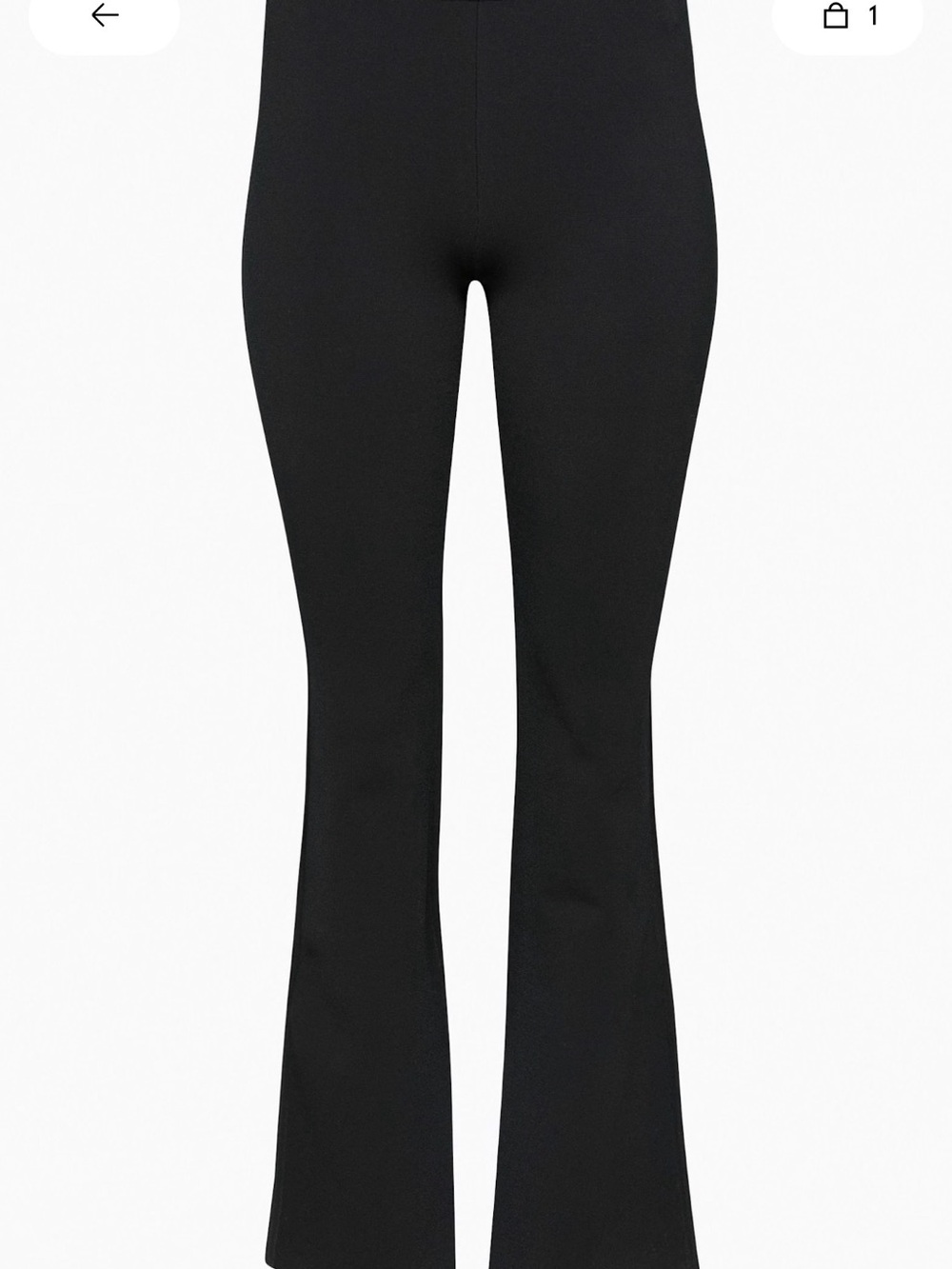 Babaton Black High-Rise Boot-Cut Pants